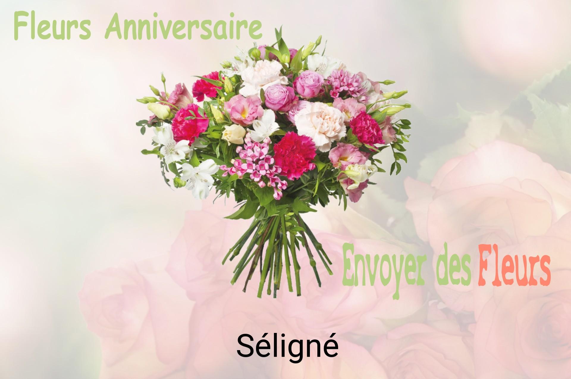 Bouquet de fleurs d’anniversaire livré à Séligné